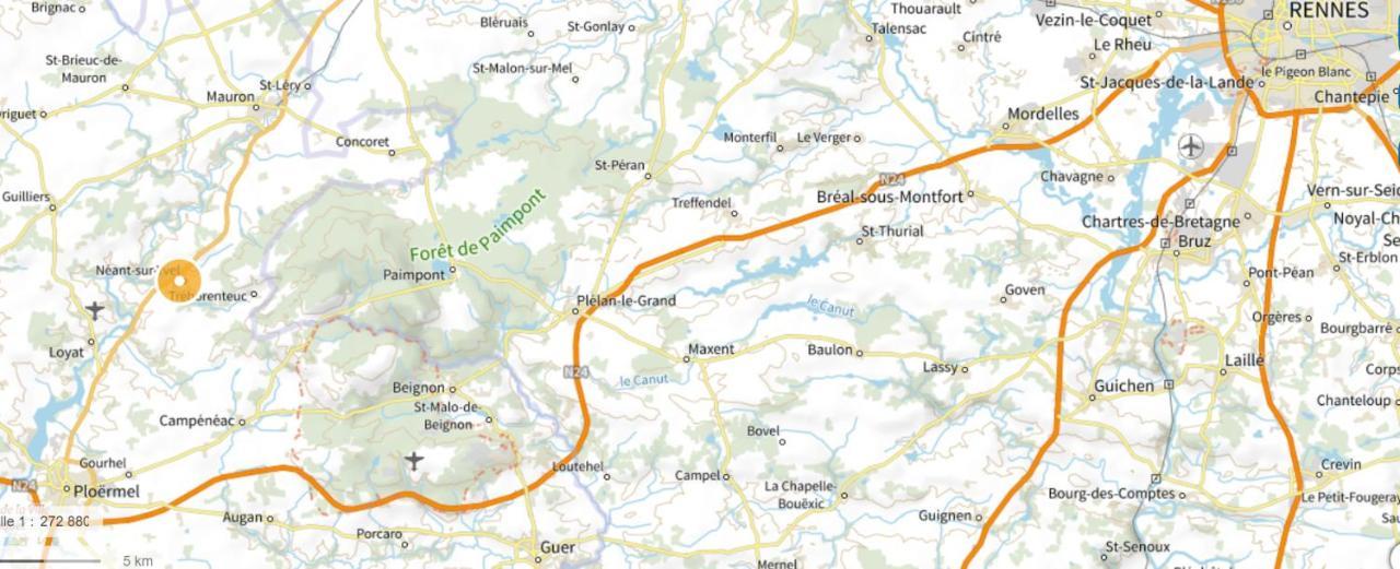 Gite La Lisiere, En Broceliande Neant-sur-Yvel Luaran gambar